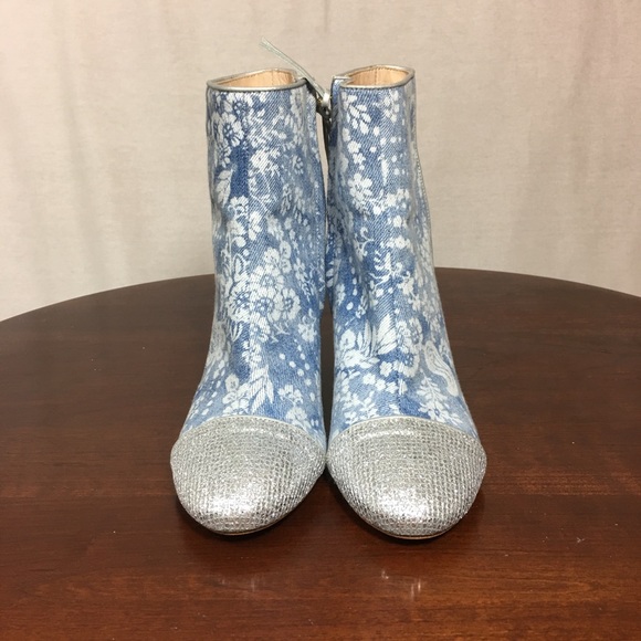 Polly Plume Denim Ankle Boots - Picture 2 of 4